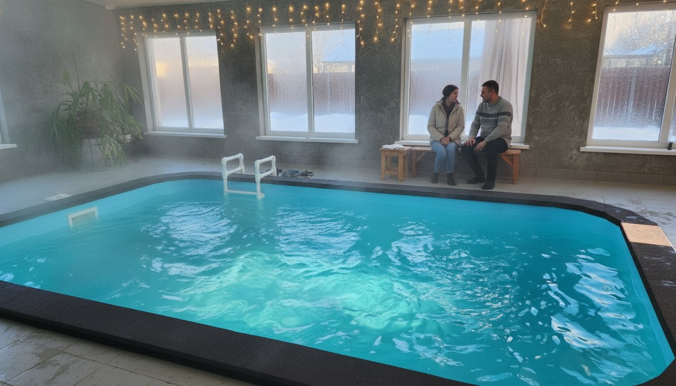 дом у моря с теплым бассейном зимой — блог